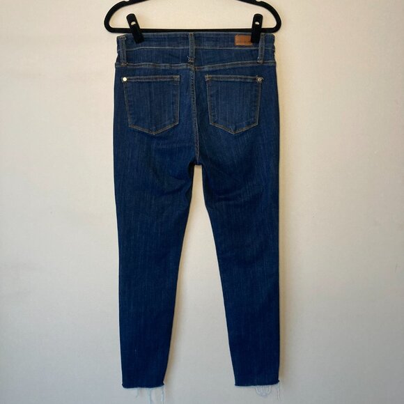 Judy Blue Mid Rise Raw Hem Skinny Jeans Women's 7/28 - Picture 2 of 6